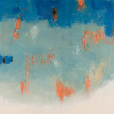 Blues-Beachy-Mimosas-Painting-Rita-Vindedzis-Mimosas-On-The-Beach-36x36