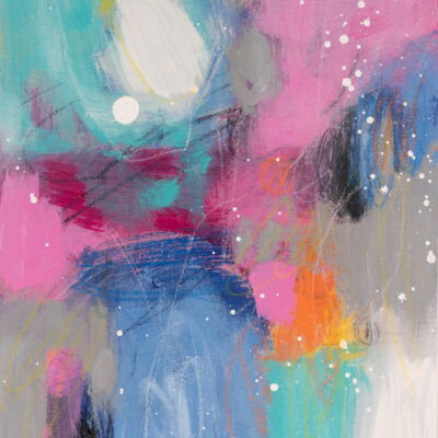 Pink-Turquoise-Painting-Colour-Burst-No.1-16x12-Rita-Vindedzis